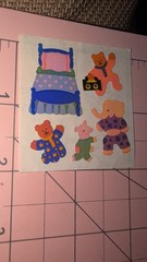 Vintage Sandylion Stickers Mother Of Pearl Animals Pajama Party 1 Module READ