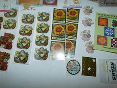 LARGE LOT VTG STICKERS 90s SOME SEALED FLORAL COUNTRY BEARS SUSAN WINGET ART 3D