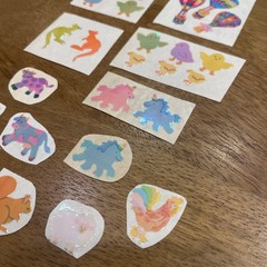 80s Stickers Vintage Pearlized Shiny Lot Of Sandylion Mods Of Farm Animals