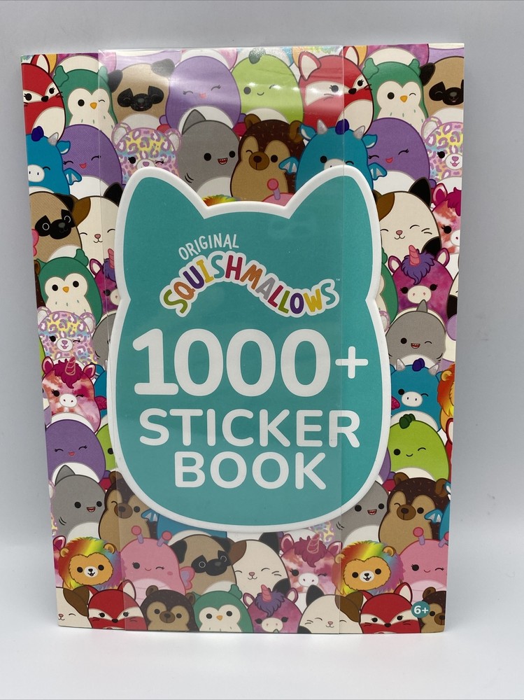 BRAND NEW Original Squishmallows 1000+ Sticker Book AUTHENTIC KellyToy 30 Pages