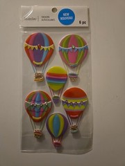 Recollections HOT AIR BALLOONS scrapbooking Stickers