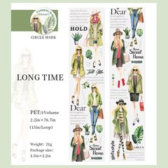 2″ Fashion Magazine Sticker Roll for DIY Scrapbook Diary Journal Embellishments
