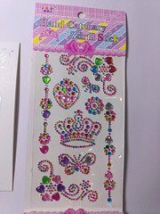 Colorful Crystal Rhinestone Stickers Self-Adhesive Gems Craft DIY
