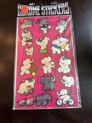 Vintage 1983 Mark 1 Chicago Chrome Sticker Sheet NOS Elephants CS7
