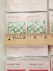 300 PCS. THANK YOU FOR SUPPORTING MY BUSINESS~HAPPY~FLOWER DESIGN~BOX STICKERS