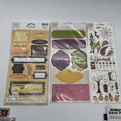 Scrapbooking Stickers & Chipboard Lot Halloween Pirate Theme New Bundle