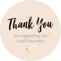 Bulk 4000 Gold Foil Thank You Stickers – 1.5 Inch Rolls for Small Businesses