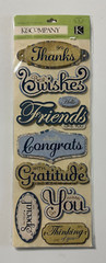 K & Company Chipboard Stickers-Variations-Tim Coffey, Brenda Walton, K Panacci