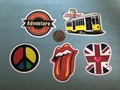 Fun & Cool Stickers – Travel & Adventure – Stickers Lot Of 5 – New