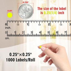 Dot Stickers 1/4 Inch Permanent Color-Code Sticker Label, 1000 PCS Small Circ…