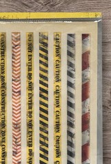 Reminisce Road Signs Construction Rub-On Transfers Scrapbooking NEW