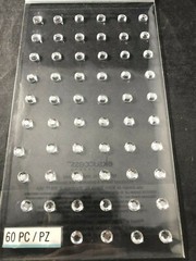 Gems Rhinestones Clear Silver Circle Bling Gem Jolee’s Stickers Crafts Scrapbook
