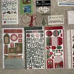 HOLLY JOLLY CHRISTMAS Themed Embellishments Kit