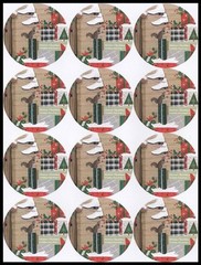 Stickers – Squirrel – Christmas CL033