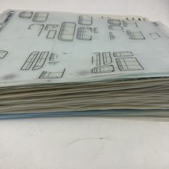 Letraset Architecture Home / Office Furniture Symbols Etc 43 Partial Sheets
