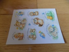 Vintage Ambassador 1985 Sheet Stickers Hallmark Jesus God Animals Love
