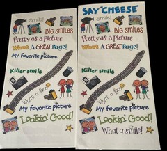 MAMBI sticker Sheets Set Of 2 Camera Pictures Smile 2001 Open & Missing