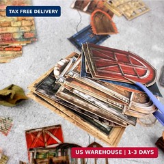 Diuhofart Vintage Scrapbooking Kit, 90 Sheets Garden Theme, Scrapbook Stickers a