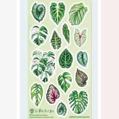 Stickii – Monstera Leaf Stickers – Plant Leaves Sticker Sheet – Crafts Planners