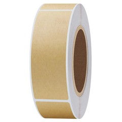 1×3 Inch Color-Code Labels Kraft Sticker Rectangle 500 Labels Per Roll (Kraft)