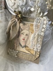 Journal Ephemera Handmade Card Journal Insert Vintage Small Journal Cover