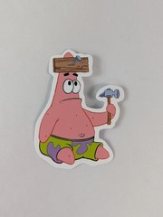 Set Of 7 Stickers Patrick Star SpongeBob SquarePants Assorted Sticker Designs
