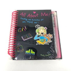 2000’s Vintage Activity Doodle Book All About Me Stickers Stencils Photo Corners