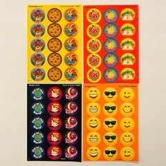Trend Scratch n Sniff Scented Stickers CHOCOLATE | APPLE | GRAPE | ORANGE Scents