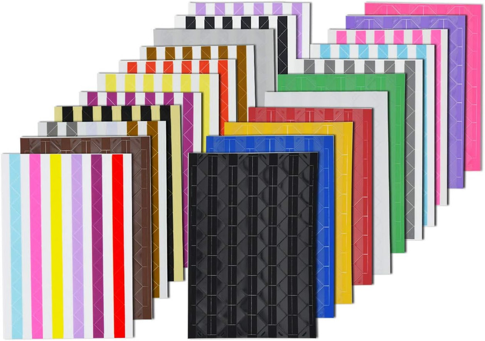 2244 Count (22 Colors Assorted) Photo Mounting Corner Stickers Self Adhesive for