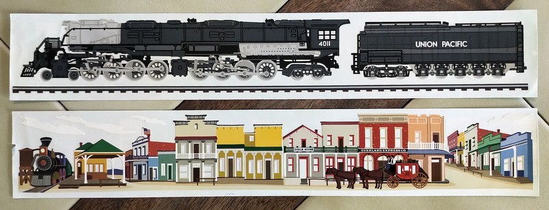 Lot (2) MRS. GROSSMAN’S Design Lines Stickers: BIG BOY and WESTERN TOWN (2002)