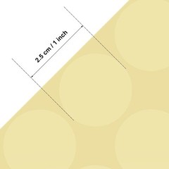 252 Pcs Clear Retail Package Seals 1″Inch Transparent Round Circle Wafer Sticker