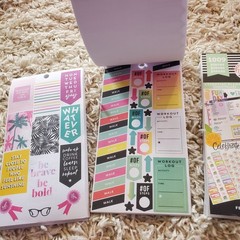 The Happy Planner Sticker Book Lot Of 2 + Student Sticker Book