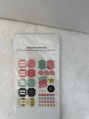 Pen+Gear Paper Lot Of 3 Pack 4-3″x8 Assorted Stickers Sheets #1