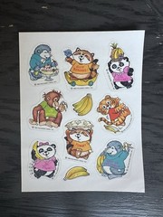 3 sheets Vintage Shirt Tales Stickers 1984 Hallmark