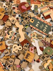 1000’s Papercrafting Chipboard Accents Scrabble Wood Letter Tags Sayings