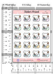 Cozy Coffee Planner Stickers, Dog Lover Sticker, Calendar & Journal Sticker