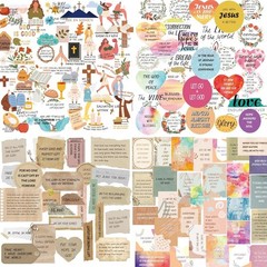 300+ Inspirational Christian Stickers, Waterproof Bible Verse Jesus Stickers …