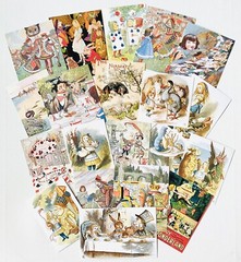 Alice In Wonderland Junk Journal Scrapbook Kit 20 Vintage Themed Pictures #WA2