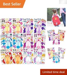Make Your Own Unicorn Face Stickers – Fun 36 PCS Set for Creative Play
