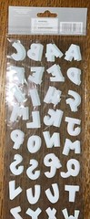 Recollections Colorful Epoxy Alphabet Letters 2 Sheets Card Scrapbook Sticker 3D