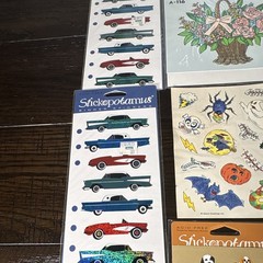Stickopotamus Glitter Sticker Lot Binder Stickers Spring Cars Dogs Golf Cowboy
