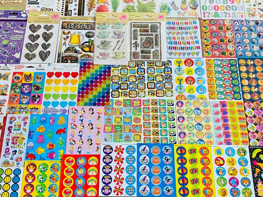 500 STICKER BUNDLE 4 Teacher Day Care Parent Children Teen Boy Girl all Ages