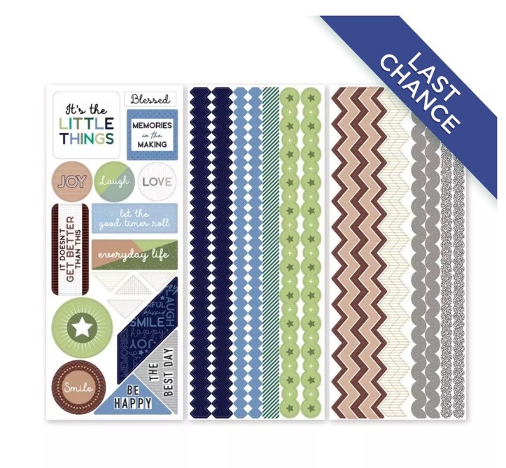 Creative Memories Prismatic 2 Designer Stickers 3 Shts Ladt Chance Retiring