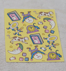 Vintage AGC Inc. American Greetings Mother Goose, Nursery Rhymes 1 Sticker Sheet