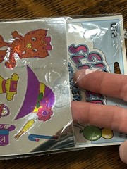 Vintage 1982 CITY SLICKERS Foil Stickers Dress a Cat 2 Sheets CTP Open Package