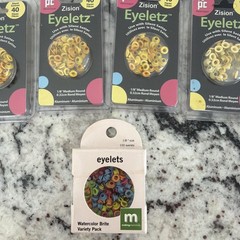 New lot 17 Provo Craft Eyeletz variety sizes and colors Round more 500 pieces