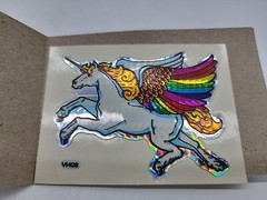80’s Decal Specialties BJ Prism Rainbow Wing Pegasus Unicorn Vending Sticker