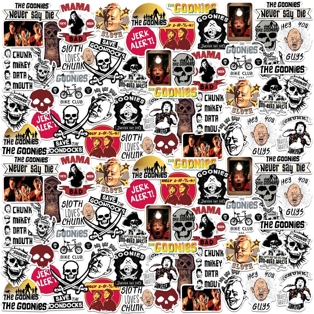 THE GOONIES VARIETY DIE CUT VINYL 50 CT STICKER PACK