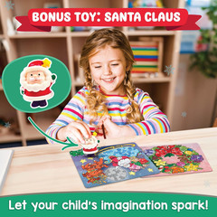 Christmas Special – Dot Stickers for Toddlers, Holiday Theme Dot Art Activity fo