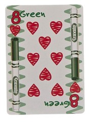 Crayola Crayon Color Art Project Lime Green Cards Perfect Junk Journal Scrapbook